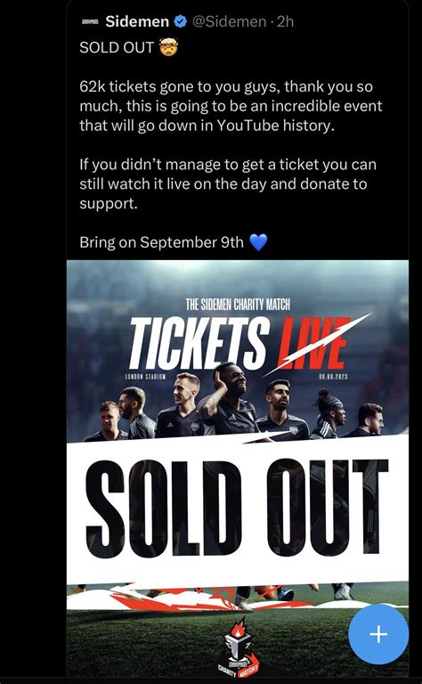 sidemen charity match 2023 tickets